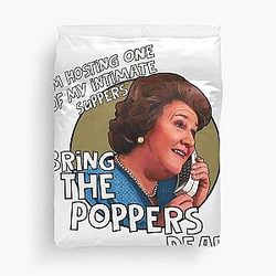 Hyacinth Bucket Bringing Up Keeping Appearances Duvet Cover