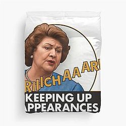 Keeping Up Appearances - Hyacinth Bucket - Patricia Routledge - Richard Bouquet Duvet Cover