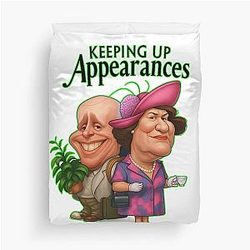 Keeping Up Appearances - Hyacinth Bucket - Patricia Routledge - Richard Bouquet Duvet Cover