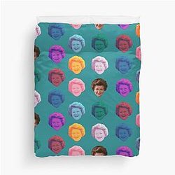 Masks of Keeping up Appearances Duvet Cover