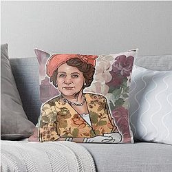 Celebrating the Icon from Keeping Up Appearances Throw Pillow
