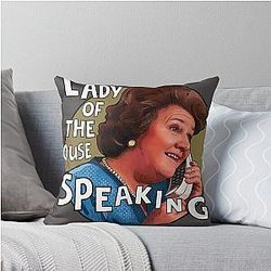 Hyacinth Bucket Keeping Up Appearances Throw Pillow