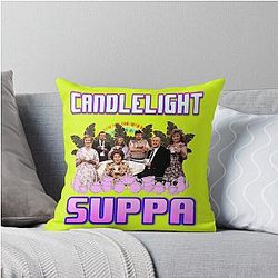 KEEPING UP APPEARANCES CANDLE SUPPER Throw Pillow