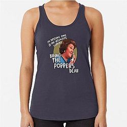 Hyacinth Bucket Poppers Keeping Up Appearances Racerback Tank Top