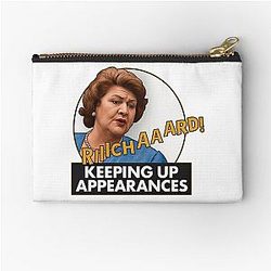 Keeping Up Appearances - Hyacinth Bucket - Patricia Routledge - Richard Bouquet Zipper Pouch