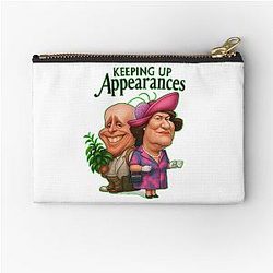 Keeping Up Appearances - Hyacinth Bucket - Patricia Routledge - Richard Bouquet Zipper Pouch