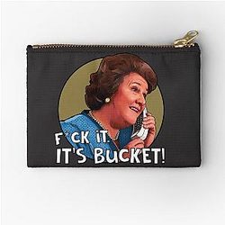 No Longer Keeping Up Appearances Bucket Zipper Pouch