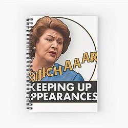 Keeping Up Appearances - Hyacinth Bouquet - Patricia Routledge - Spiral Notebook