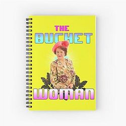 The Bucket Woman Keeping Appearance Spiral Notebook