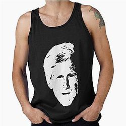 Keith Morrison White Stencil Tank Top