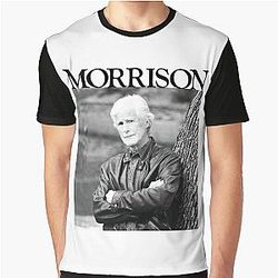 Keith Morrison Black Graphic T-Shirt