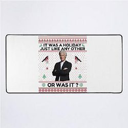 Keith Morrison Christmas Sweater True Crime Ugly Christmas Sweater Party Sweatshirt True Crime Ugly Sweater Funny Christmas Sweater Desk Mat