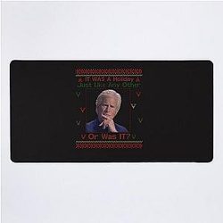 Keith Morrison xmas - It was a holiday just like any other or was it - Keith Morrison Desk Mat