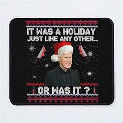 Keith Morrison Christmas Sweater True Crime Ugly Christmas Sweater Party Sweatshirt True Crime Funny Christmas Sweater Mouse Pad