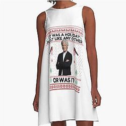 Keith Morrison True Crime Ugly Christmas Sweater Funny Christmas Sweater A-Line Dress