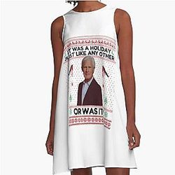 Keith Morrison christmas sweater True Crime Ugly Sweater Funny Christmas Sweater A-Line Dress