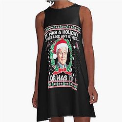 Keith Morrison Christmas Sweater True Crime Ugly Holiday Sweater Party Sweats Funny A-Line Dress
