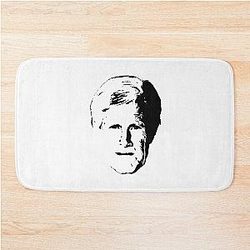 Keith Morrison Black Stencil Bath Mat