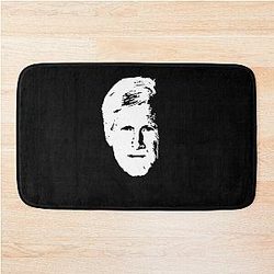 Keith Morrison White Stencil Bath Mat