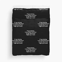 If I Go Missing Keith Morrison Duvet Cover