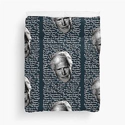 Keith Morrison With Show Title Duvet Cover