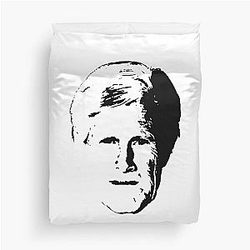 Keith Morrison Black Stencil Duvet Cover