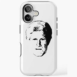 Keith Morrison Black Stencil iPhone Case