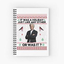 Keith Morrison christmas sweater True Crime Ugly Christmas Sweater Funny Christmas Sweater Party Sweatshirt Spiral Notebook