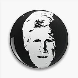 Keith Morrison - White Stencil Pin