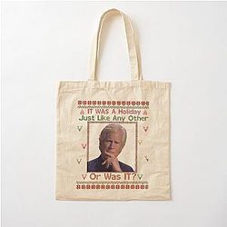 Keith Morrison Christmas Cotton Tote Bag
