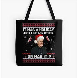 Keith Morrison Christmas Ugly Sweater True Crime Ugly Sweater Party Sweatshirt Christmas Sweater Funny All Over Print Tote Bag
