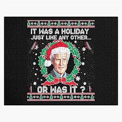 Keith Morrison Christmas Sweater True Crime Ugly Sweater It was a holiday, just like any other Party Sweatshirt True Crime Jigsaw Puzzle