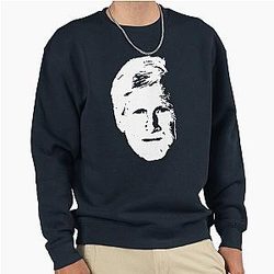 Keith Morrison White Stencil Pullover Sweatshirt