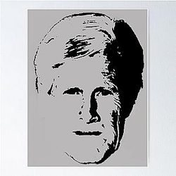 Keith Morrison - Black Stencil Print