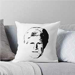 Keith Morrison Black Throw Pillow