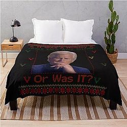 Keith Morrison xmas / christmas was a holiday just like any other or was it Keith Morrison Throw Blanket