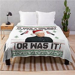 Keith Morrison Christmas sweater True Crime Ugly Christmas Sweater Party Sweatshirt True Crime Ugly Sweater Funny Christmas Sweater Throw Blanket