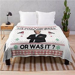 Keith Morrison Christmas Sweater True Crime Ugly Christmas Sweater Party Sweatshirt Funny Christmas Sweater Throw Blanket