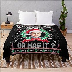 Keith Morrison christmas sweater True Crime Ugly Funny Christmas Sweater Throw Blanket