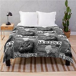 Keith Morrison Black Throw Blanket