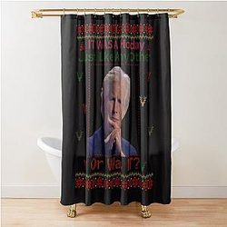 Keith Morrison Christmas - It Was a Holiday Just Like Any Other - Keith Morrison Shower Curtain