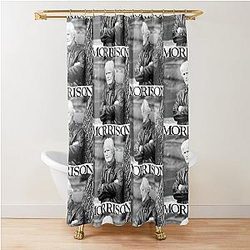 Keith Morrison Black Beautiful Shower Curtain