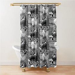 Morrison Keith White Shower Curtain