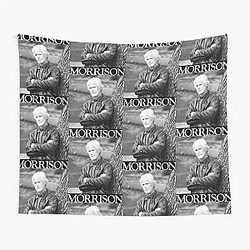 Keith Morrison White Beautiful Day Tapestry