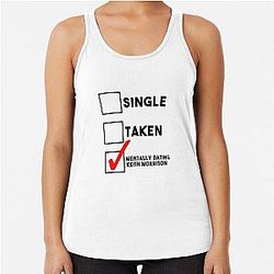 Mentally dating Keith Morrison Racerback Tank Top