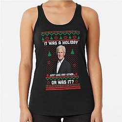 Keith Morrison Christmas Racerback Tank Top