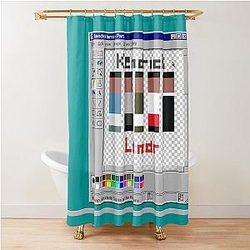 Kendrick Lamar 8 Bit Shower Curtain