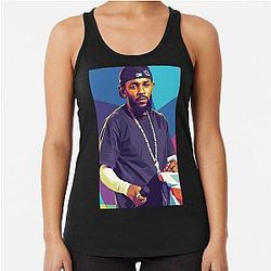 Kendrick Lamar Pop Art Racerback Tank Top
