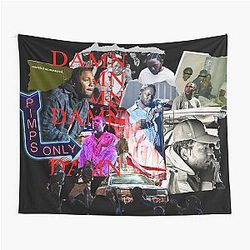 Kendrick Lamar Collage Tapestry