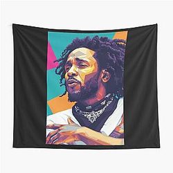 Kendrick Lamar Pop Art Tapestry